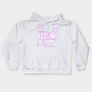 St. Tropez in Pink Kids Hoodie